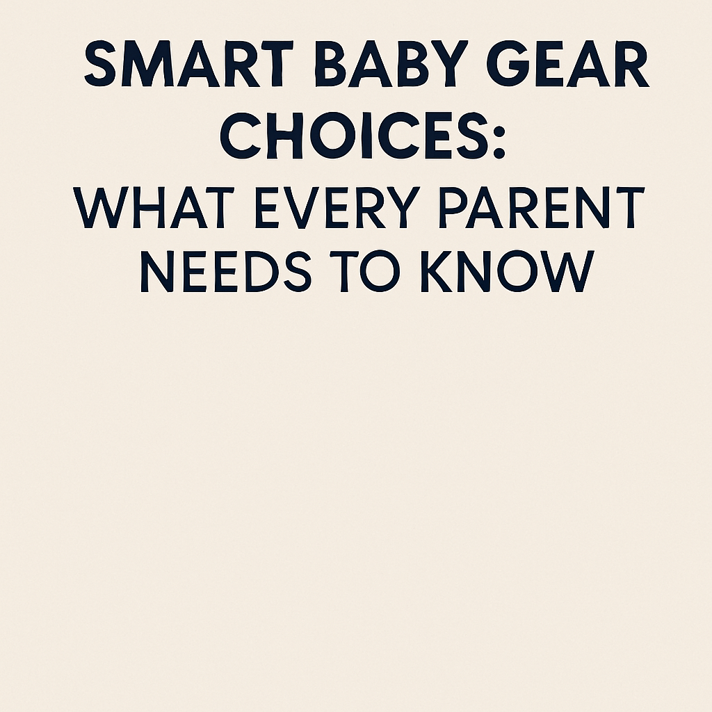 Smart Baby Gear Choices: What Every Parent Needs to Know