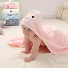 Cute Animal Hooded Baby Swaddle Towels