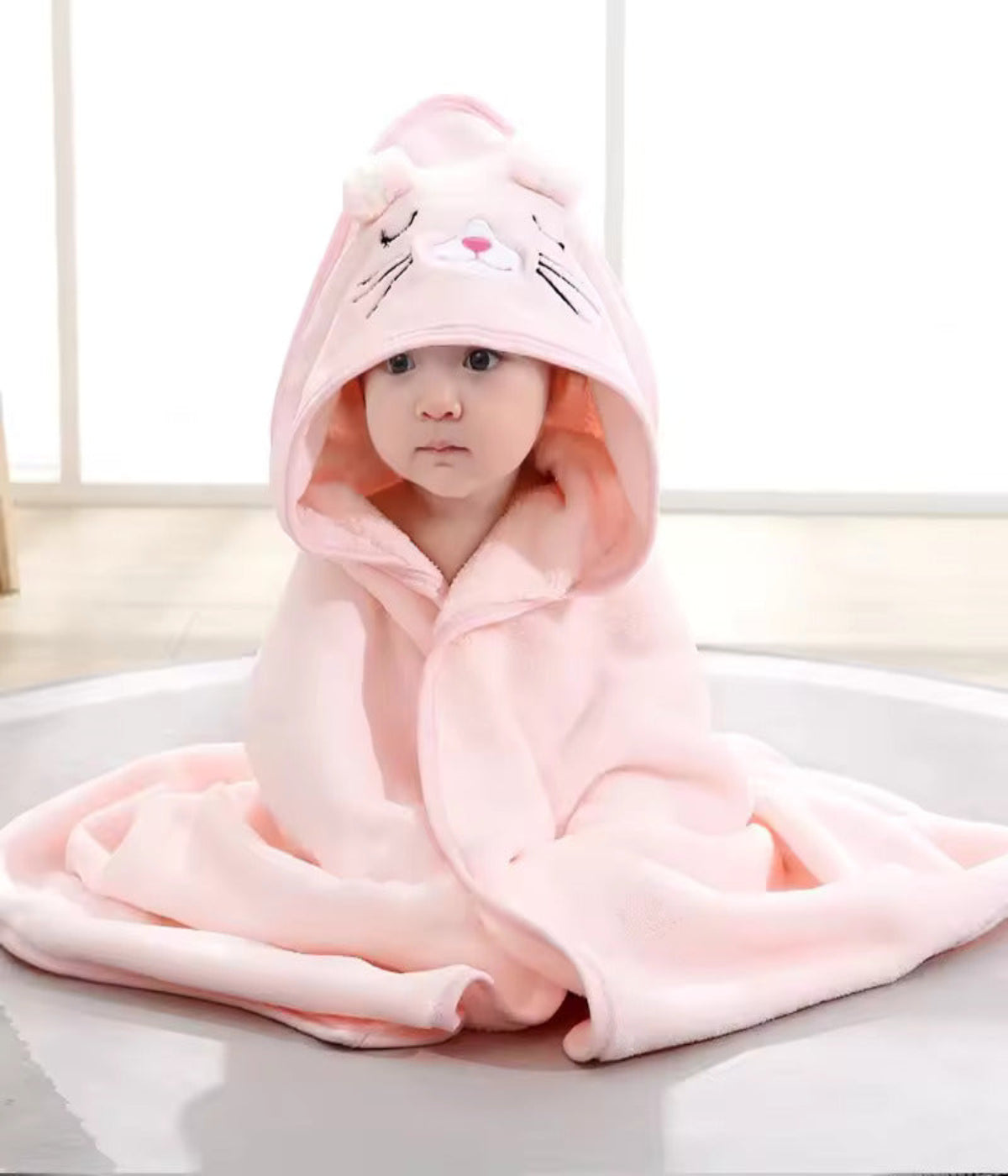 Cute Animal Hooded Baby Swaddle Towels