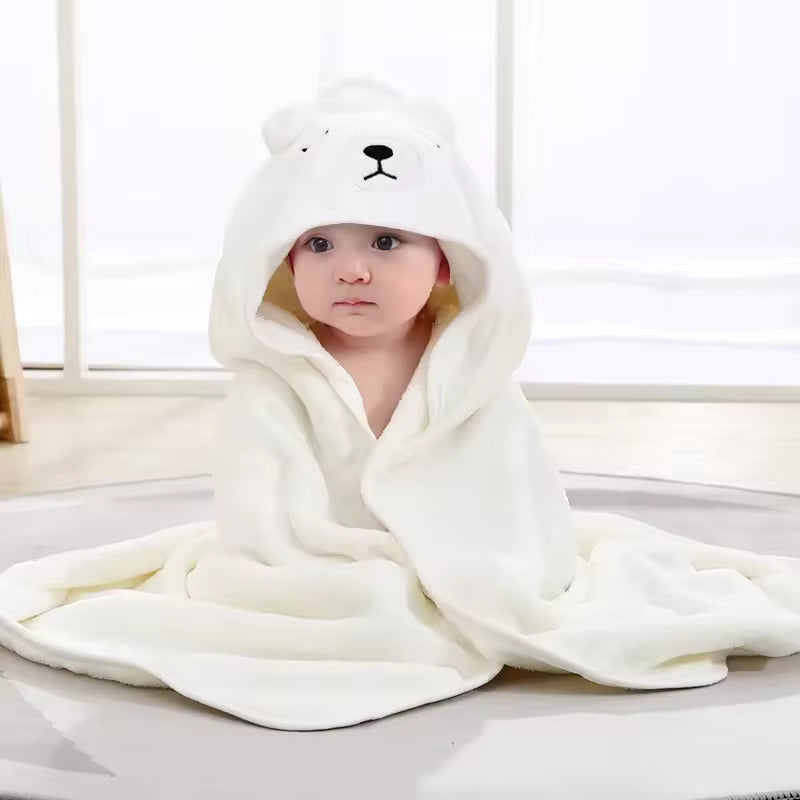 Cute Animal Hooded Baby Swaddle Towels